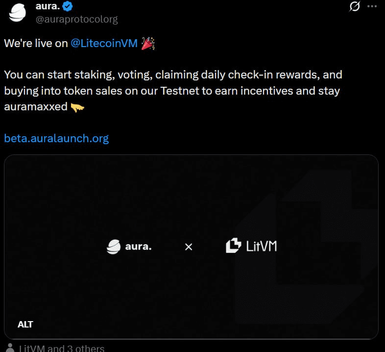 Aura Protocol: Testnet Epoch 1 (35% Community Allocation)